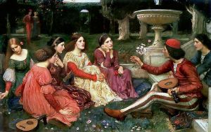 John William Waterhouse, "A Tale From the Decameron" (1916)
