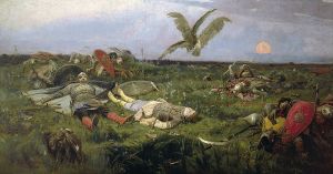 Victor Vasnetsov, "The End of Prince Igor's Campagn Against the Cumans" (1880)