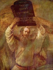 Rembrandt, "Moses Smashing the Tablets" (1659)