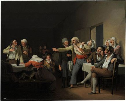 Louis-Léopold Boilly, "Les Hommes se disputent" (1818)
