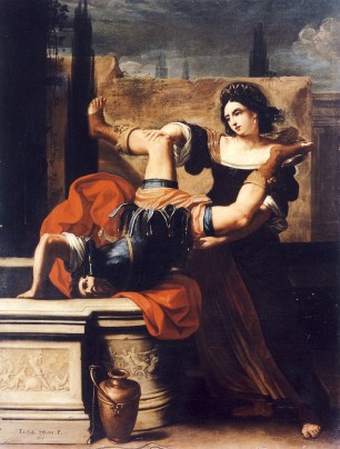 "Timoclea Kills the Captain of  Alexander the Great" (Elisabetta Sirani, 1659)